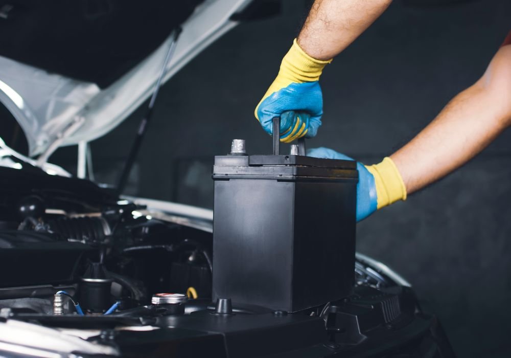 Car battery service at Tarun Motors